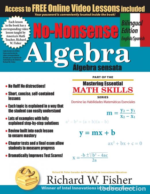 Libri: No-Nonsense Algebra, Bilingual Edition (English - Spanish) - Master Algebra the Easy Way - Richard W