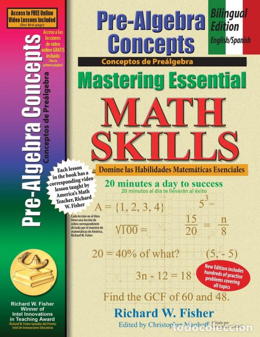 B&uuml;cher: Pre-Algebra Concepts - Bilingual Edition - English/Spanish: Mastering Essential Math Skills - Richar