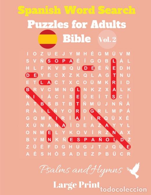 B&uuml;cher: Spanish Word Search Puzzles For Adults - Bible Vol. 2 Psalms and Hymns, Large Print - Pupiletras Pub