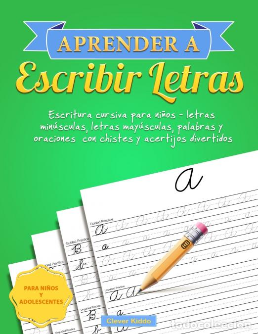 Livros: Aprender a escribir letras - Escritura cursiva para ni&ntilde;os - letras min&uacute;sculas, letras may&uacute;sculas, pa