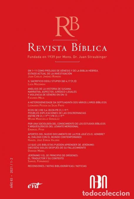 Livres: Revista B&iacute;blica 2021/1-2 - A&ntilde;o 83 - AA VV