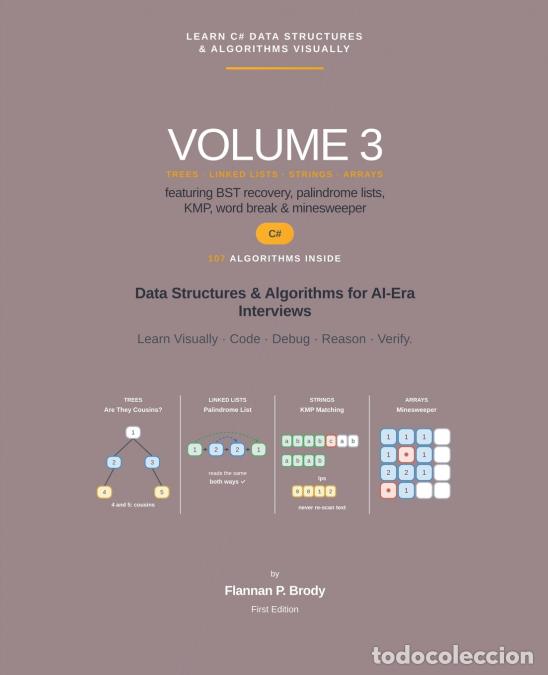 Libros: Learn C# Data Structures & Algorithms Visually - Volume 3 - Flannan P. Brody - Foto 1