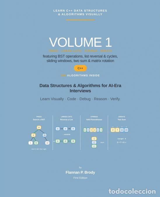 Libros: Learn C++ Data Structures & Algorithms Visually - Volume 1 - Flannan P. Brody - Foto 1