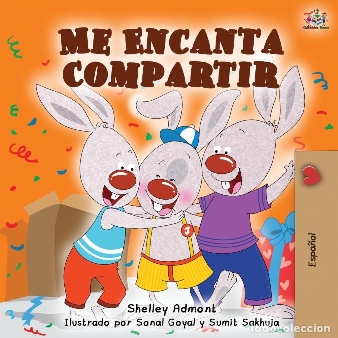 books: Me Encanta Compartir - I Love to Share - Spanish edition - Shelley Admont,KidKiddos Books