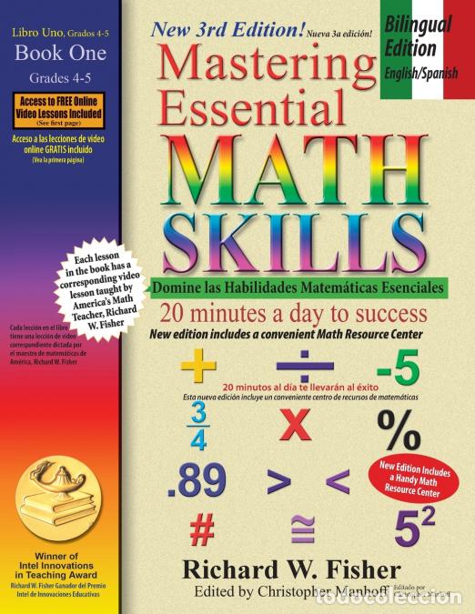 Libri: Mastering Essential Math Skills Book 1, Bilingual Edition - English/Spanish - Richard W Fisher