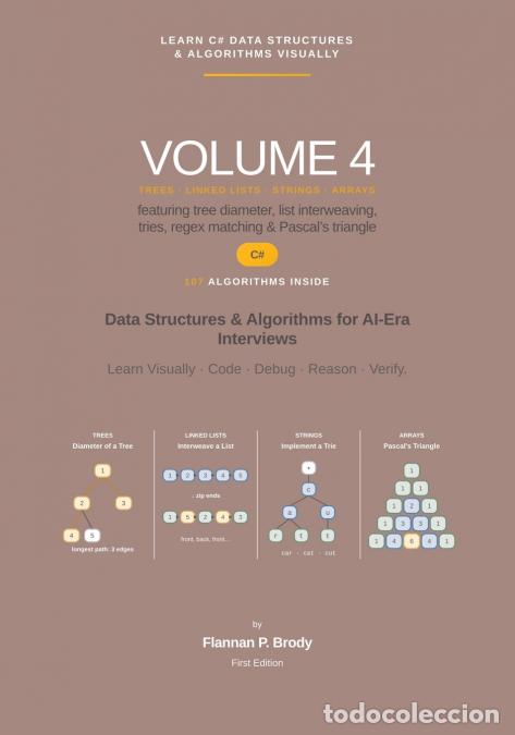 Livros: Learn C# Data Structures & Algorithms Visually - Volume 4 - Data Structures & Algorithms for AI-Era