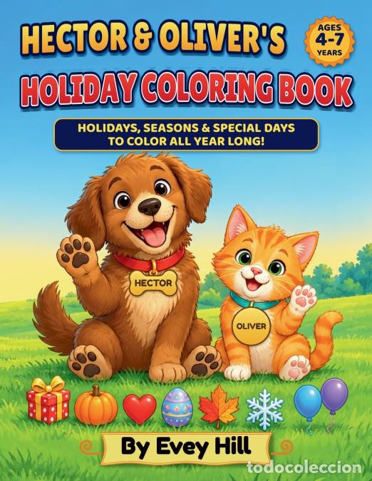 Livros: Hector & Oliver?s Holiday coloring Book - Evey Hill