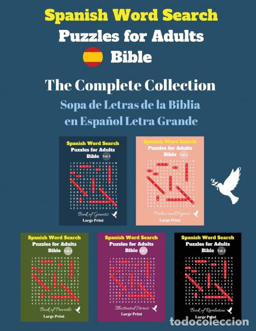 Livres: Spanish Word Search Puzzles For Adults - The Complete Collection - Sopa de Letras de la Biblia en