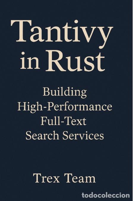B&uuml;cher: Tantivy in Rust - Building High?Performance Full?Text Search Services - Trex Team