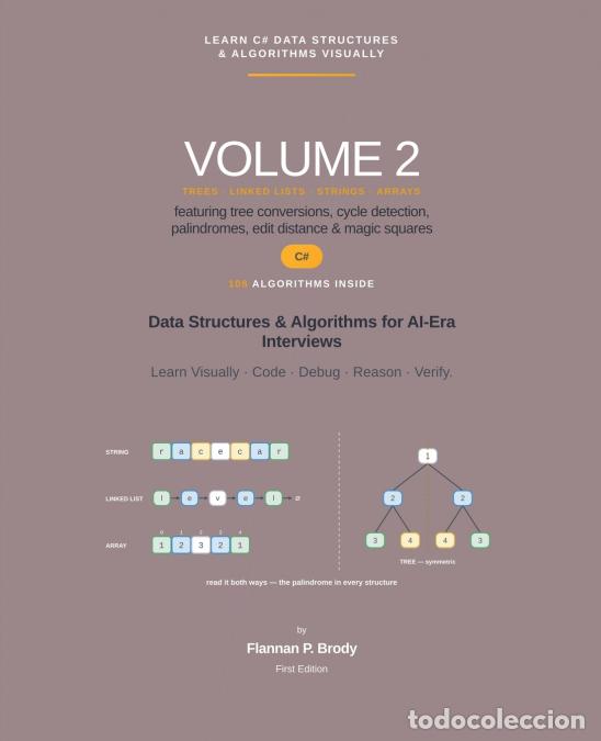 Libros: Learn C# Data Structures & Algorithms Visually - Volume 2 - Flannan P. Brody - Foto 1