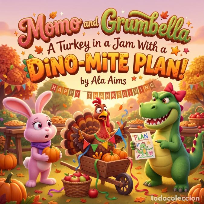 Livros: Momo and Grumbella - A Turkey in a Jam With a DINO-MITE Plan! - Ala Aims