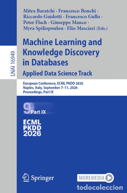 Libros: Machine Learning and Knowledge Discovery in Databases. Applied Data Science Track - European Confere