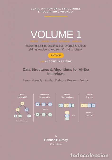 books: Learn Python Data Structures & Algorithms Visually - Volume 1 - Data Structures & Algorithms for AI-