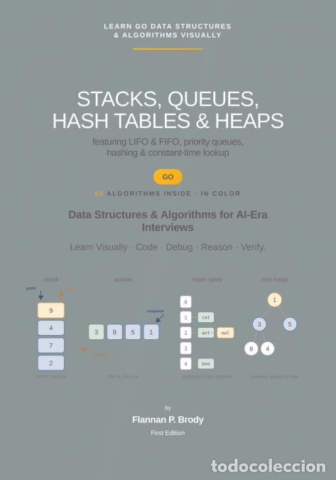 Libros: Stacks, Queues, Hash Tables & Heaps - Go Edition - Data Structures & Algorithms for AI-Era Interview - Foto 1