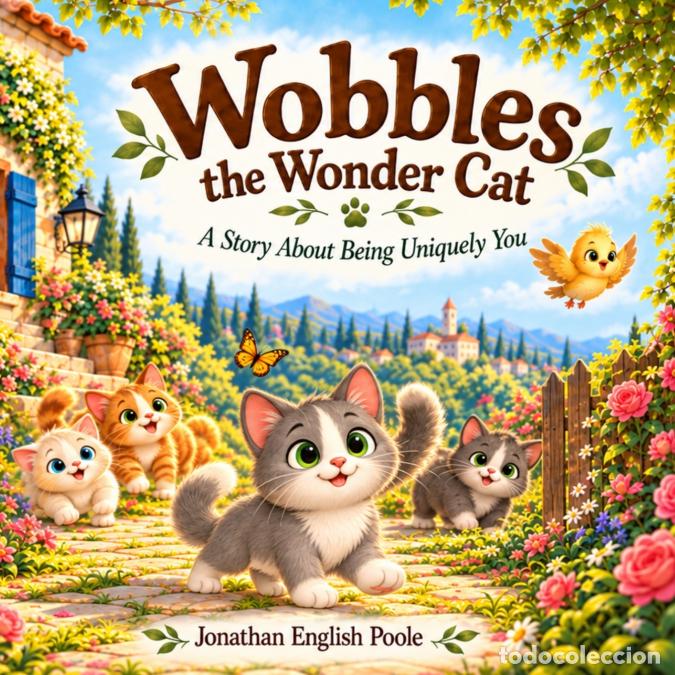 Livros: Wobbles The Wonder Cat - A Story About Being Uniquely You - Jonathan English Poole