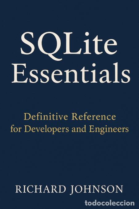 Livres: SQLite Essentials - Definitive Reference for Developers and Engineers - Richard Johnson