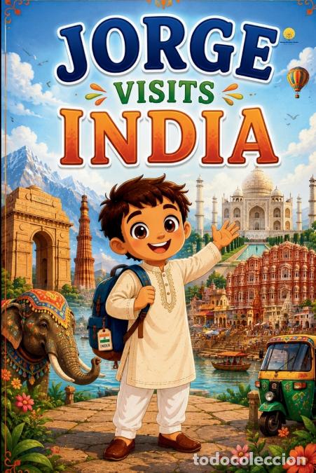 Libros: Let?s Visit India! A Children?s Travel Guide and Picture Book to Explore the Taj Mahal, Famous Landm
