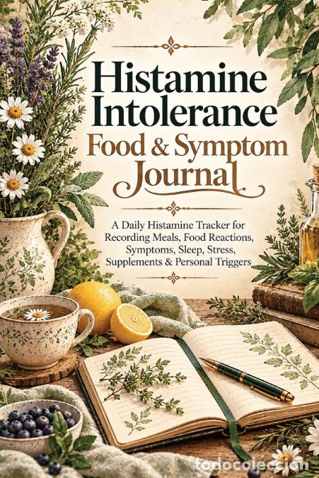 Libros: Histamine Intolerance Food & Symptom Journal - A Daily Histamine Tracker for Recording Meals, Food R