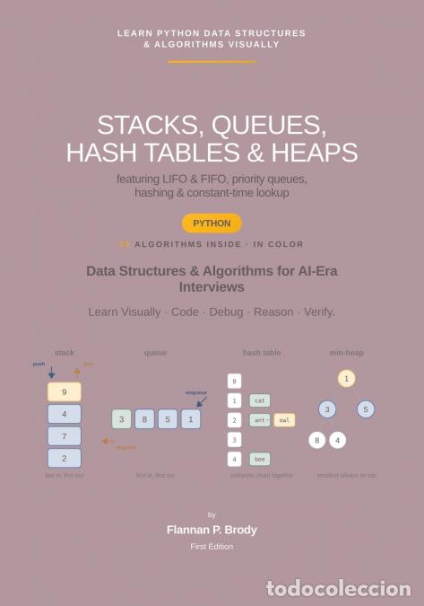 Libros: Stacks, Queues, Hash Tables & Heaps - Python Edition - Data Structures & Algorithms for AI-Era Inter - Foto 1