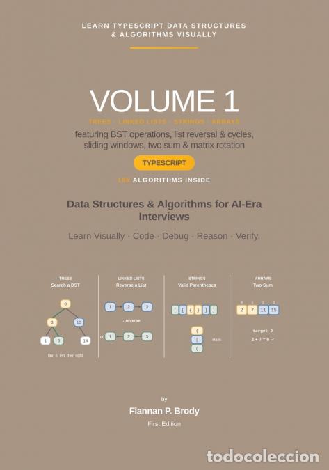 Libros: Learn TypeScript Data Structures & Algorithms Visually - Volume 1 - Data Structures & Algorithms for - Foto 1