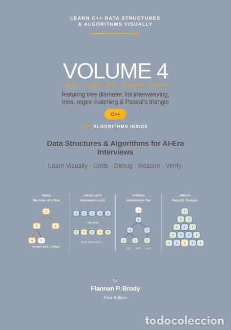 Libros: Learn C++ Data Structures & Algorithms Visually - Volume 4 - Data Structures & Algorithms for AI-Era - Foto 1