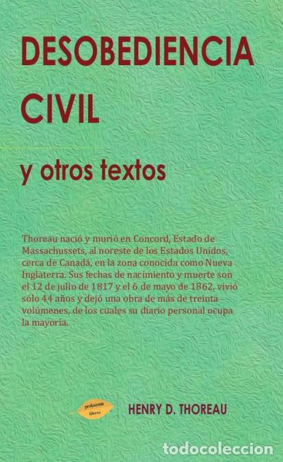 Livres: Desobediencia Civil y otros textos - Henry DThoreau,Henry D. Thoreau