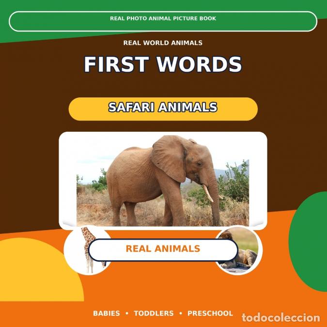Libros: First Words for Safari Animals - Montena - Foto 1