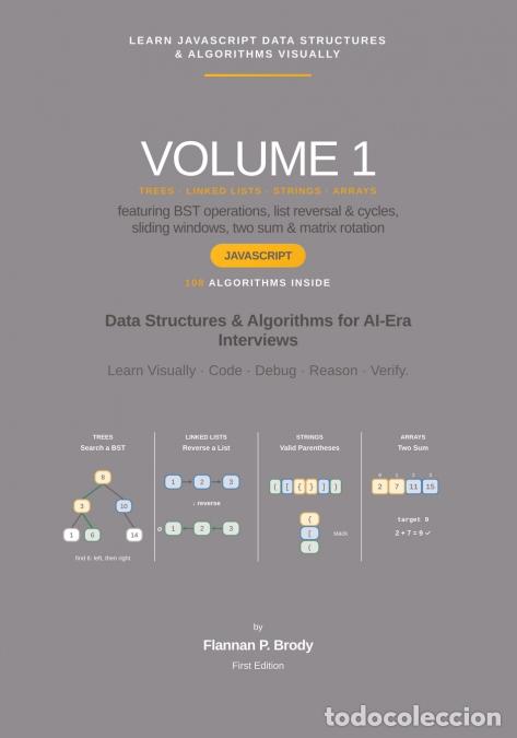 books: Learn JavaScript Data Structures & Algorithms Visually - Volume 1 - Data Structures & Algorithms for