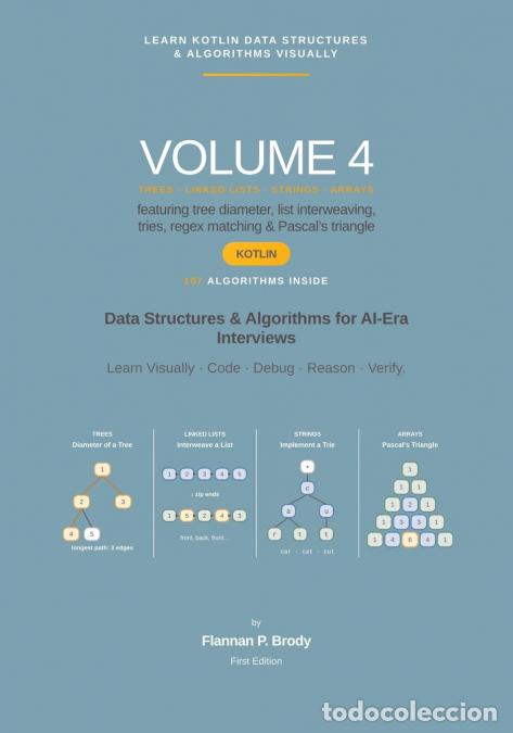 Libros: Learn Kotlin Data Structures & Algorithms Visually - Volume 4 - Data Structures & Algorithms for AI- - Foto 1