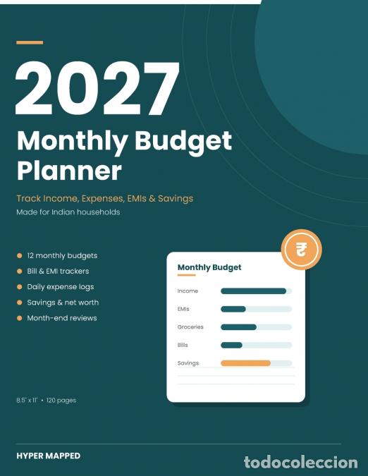 books: 2027 Monthly Budget Planner - Rupee Budget Book for Indian Households with Expense Tracker, Bill Org
