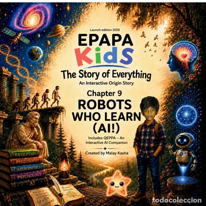 books: EPAPA Kids - Chapter 9 - Robots Who Learn (AI) : A Cinematic Journey Through Artificial Intelligence