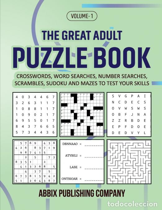 B&uuml;cher: The Great Adult Puzzle Book 1 - Crosswords, Word Searches, Number Searches, Scrambles, Sudoku and Ma