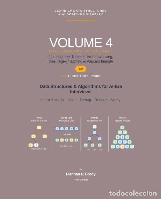 Libros: Learn C# Data Structures & Algorithms Visually - Volume 4 - Flannan P. Brody - Foto 1