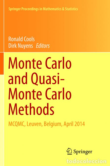 Livres: Monte Carlo and Quasi-Monte Carlo Methods - MCQMC, Leuven, Belgium, April 2014 - Ronald Cools,Dirk N