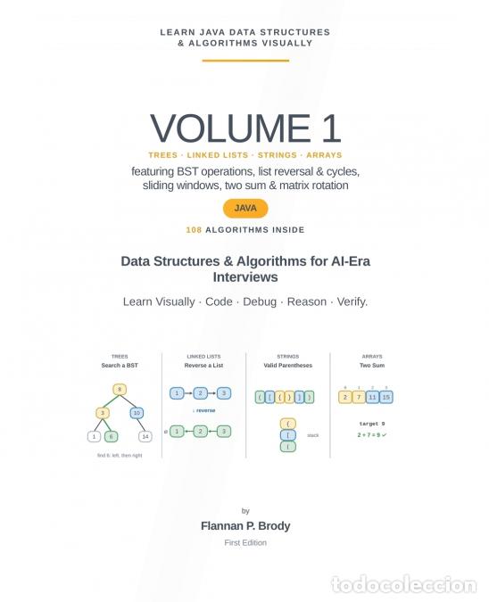 Libri: Learn Java Data Structures & Algorithms Visually - Volume 1 - Flannan P. Brody