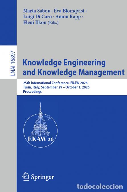 Libri: Knowledge Engineering and Knowledge Management - 25th International Conference, EKAW 2026, Turin, It