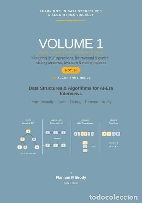 books: Learn Kotlin Data Structures & Algorithms Visually - Volume 1 - Data Structures & Algorithms for AI-
