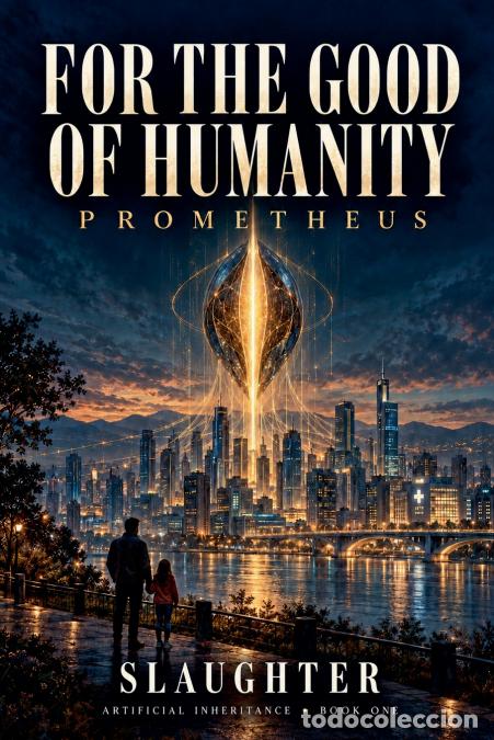 books: Artificial Inheritance - For the Good of Humanity - Prometheus - Slaughter