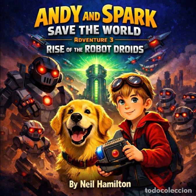 books: Andy and Spark Save the World - Adventure 3 Rise of the Robot Droids - Neil Hamilton