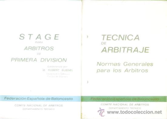 Coleccionismo deportivo: Stage para arbitros y tecnicas de arbitrajes.a&ntilde;os 60 - Foto 1