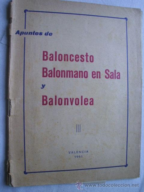 Coleccionismo deportivo: BALONCESTO, BALONMANO EN SALA Y BALONVOLEA. 1961 - Foto 1