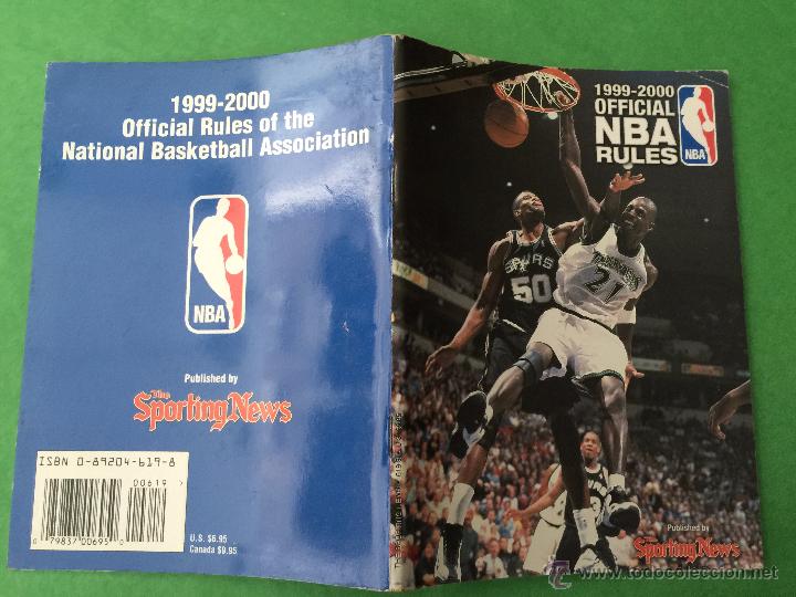 Coleccionismo deportivo: 1999 - 2000 OFFICIAL NBA RULES - BALONCESTO - BASKET