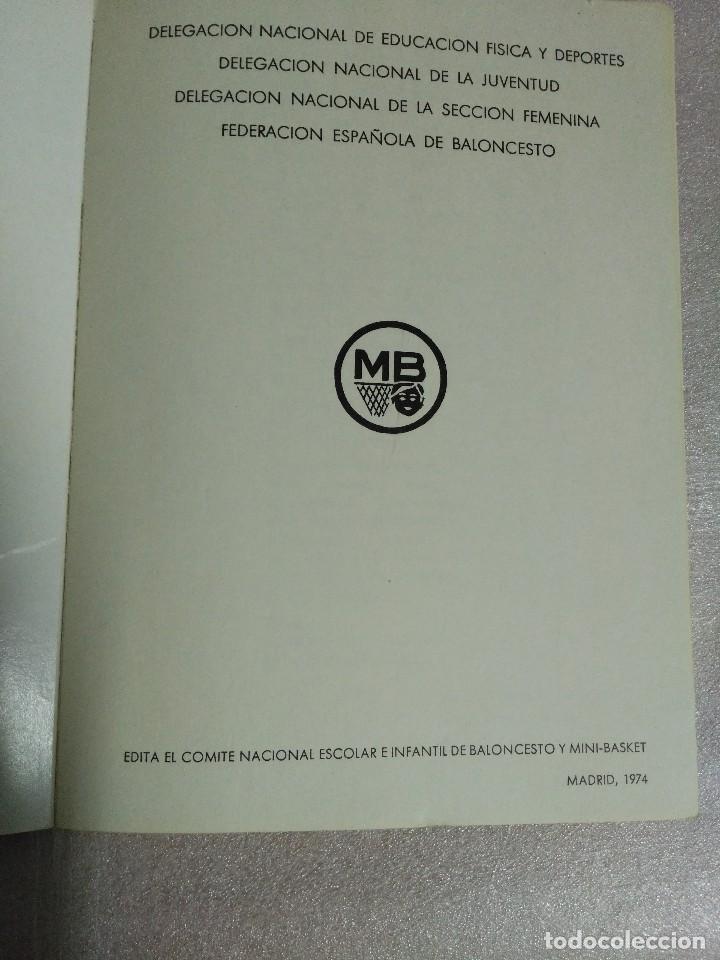 Coleccionismo deportivo: MINI BASKET REGLAS OFICIALES - Foto 3