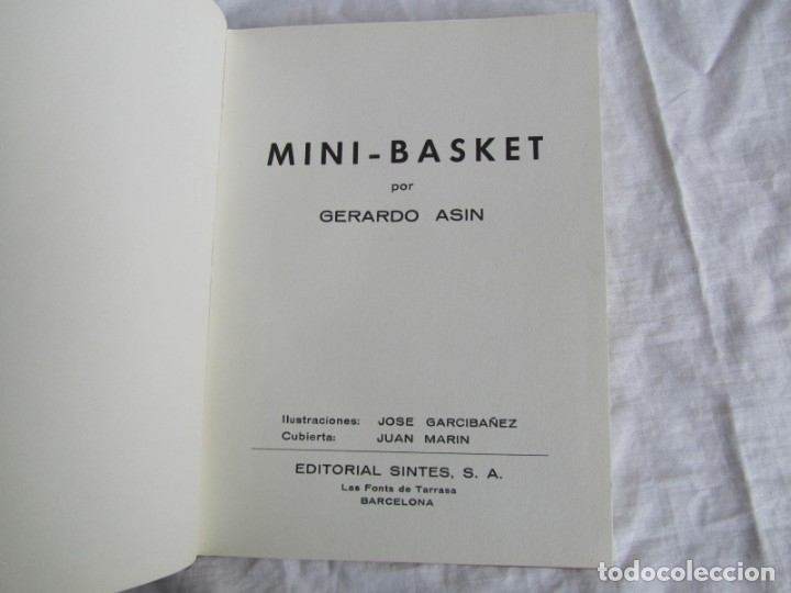 Coleccionismo deportivo: Mini Basquet, Gerardo Asin 1969 - Foto 6