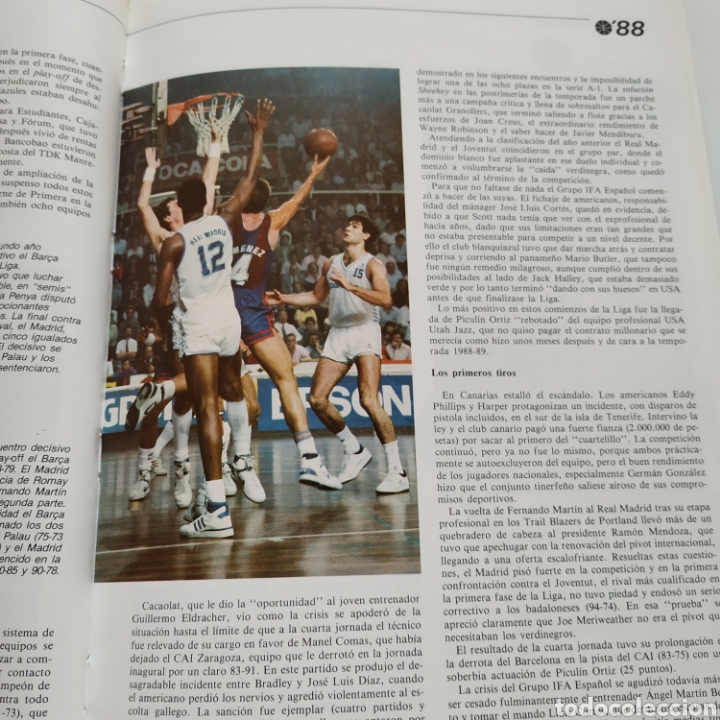 Coleccionismo deportivo: Libro del a&ntilde;o 88 del baloncesto espa&ntilde;ol - Foto 4