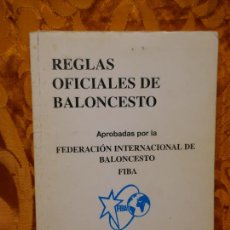 Coleccionismo deportivo: REGLAS OFICIALES DE BALONCESTO. FIBA. 1998-2002.. Lote 320693593