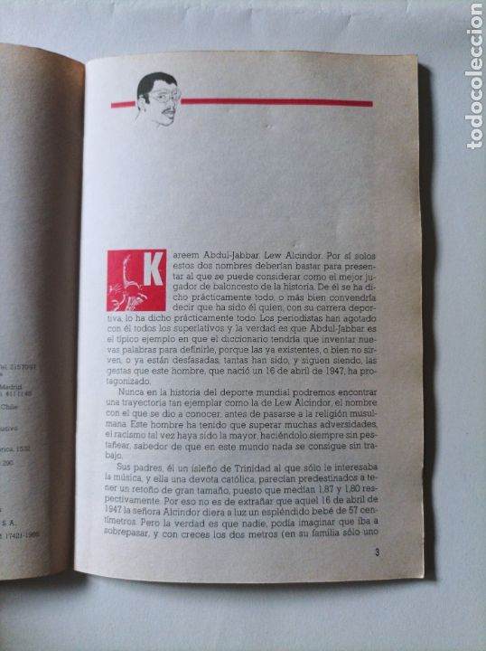 Coleccionismo deportivo: Abdul Jabbar. Un mito en ejercicio. El baloncesto es su vida. - Foto 3