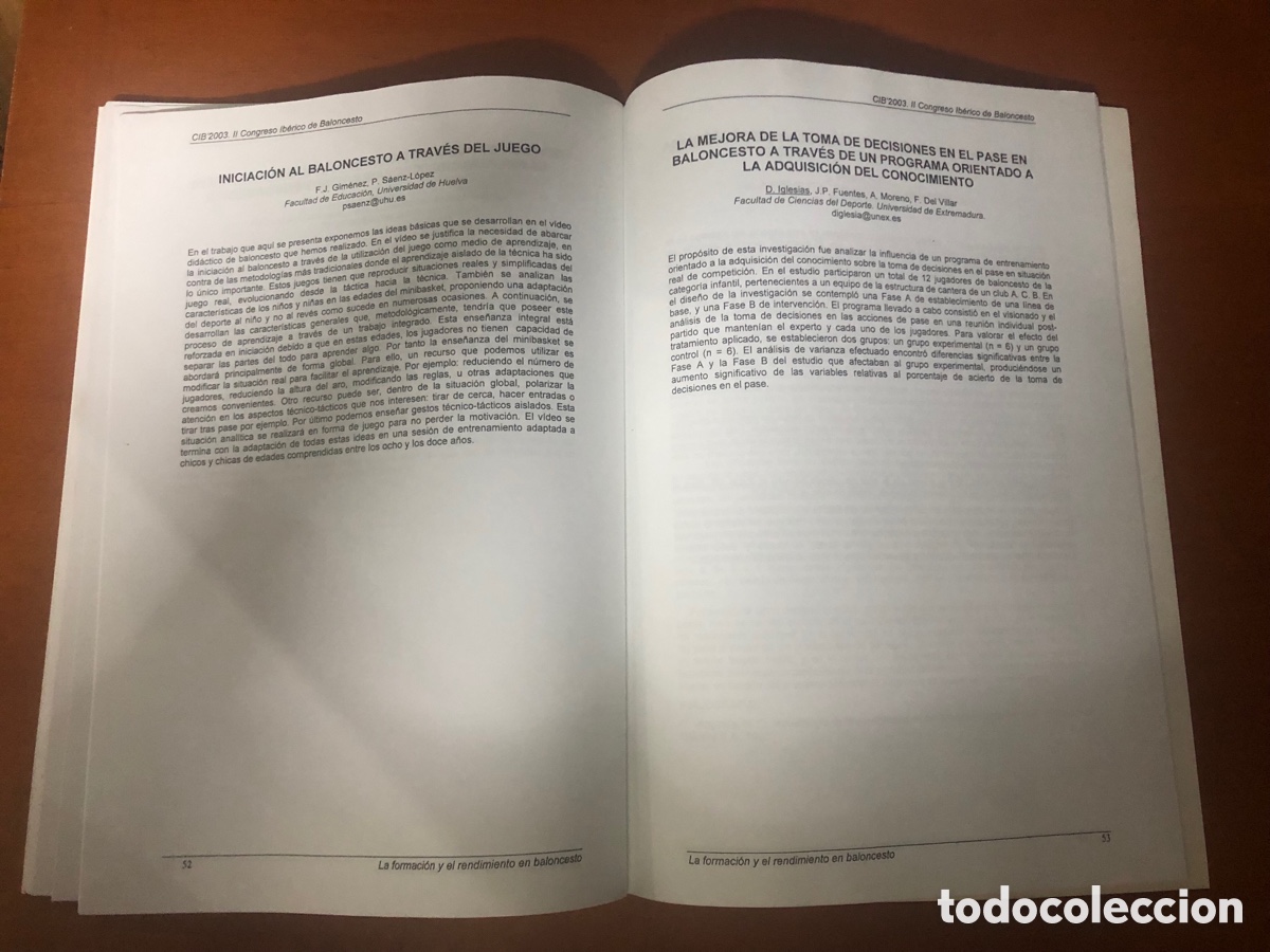 Coleccionismo deportivo: Libro resumen y programa. II congreso ib&eacute;rico de baloncesto - Foto 4