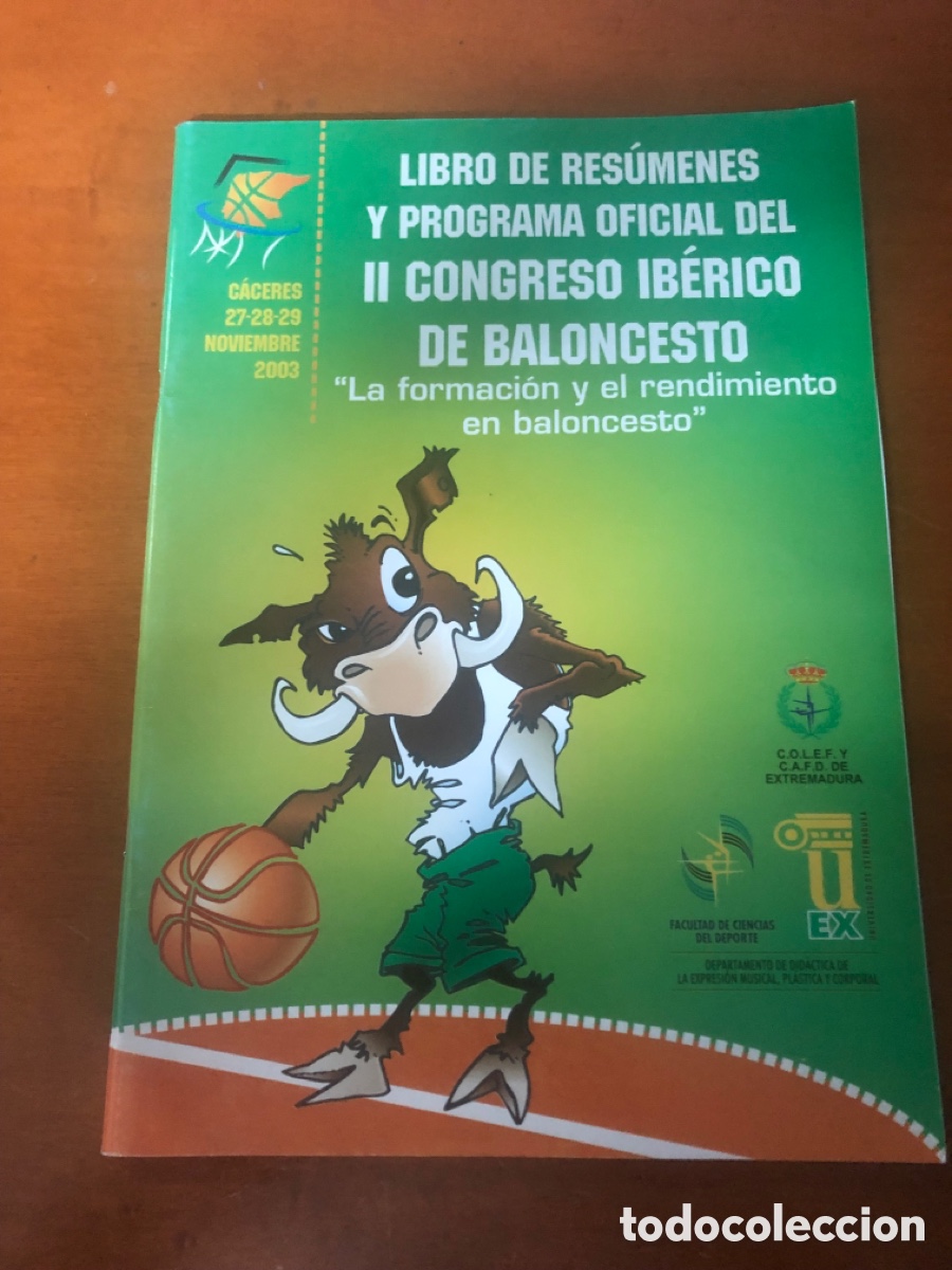 Coleccionismo deportivo: Libro resumen y programa. II congreso ib&eacute;rico de baloncesto - Foto 1