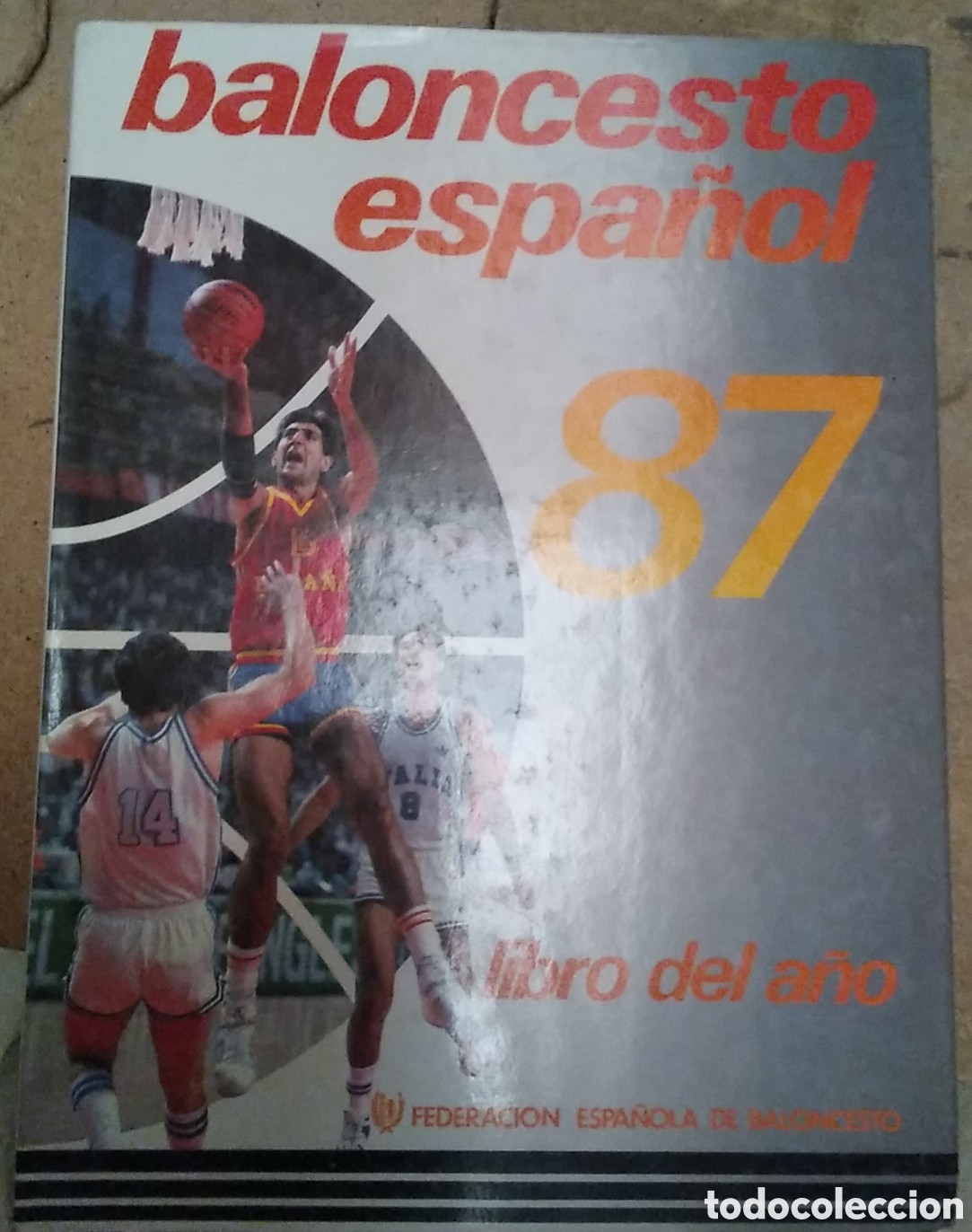 Coleccionismo deportivo: Baloncesto espa&ntilde;ol libro a&ntilde;o 1987 - Foto 1